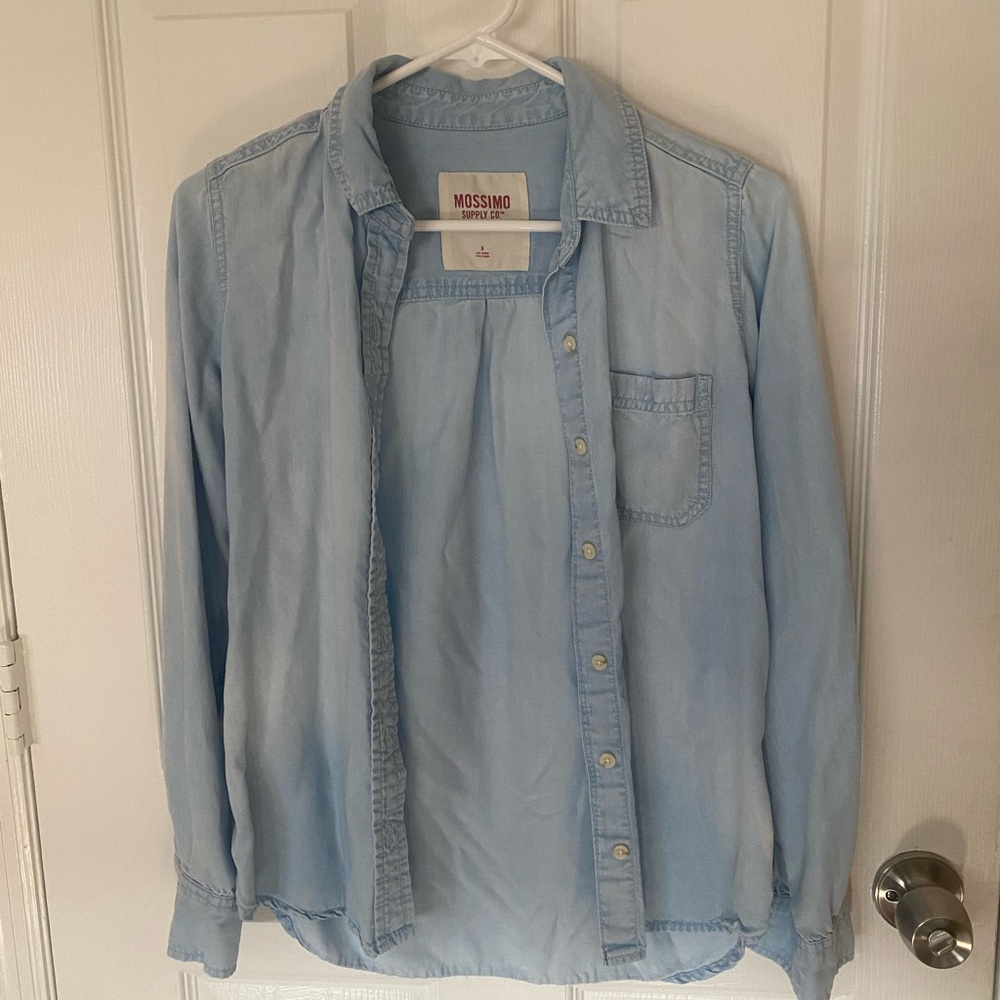 Denim button down shirt